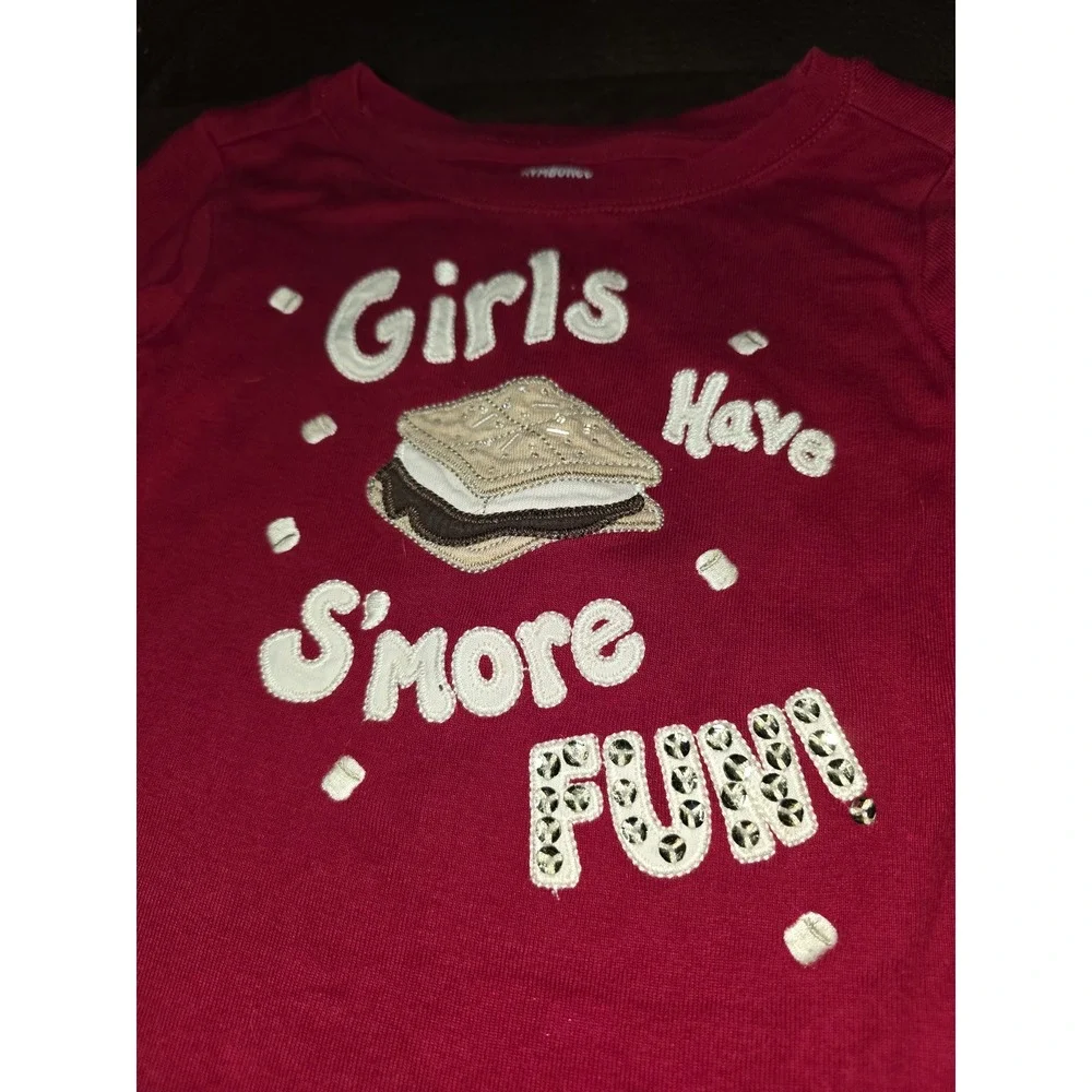 Gymboree alpine sweetie girls have smore fun top size 3 red pants size 2t